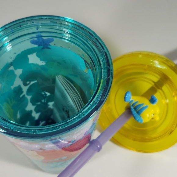 Disney Little Mermaid Tumbler with Straw Brand New Never Used - Picture 5 of 5